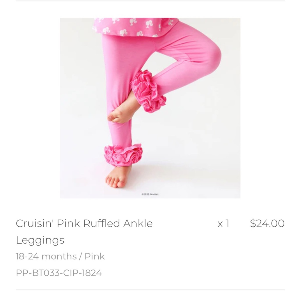 Posh Peanut Ruffle Cha Cha Leggings